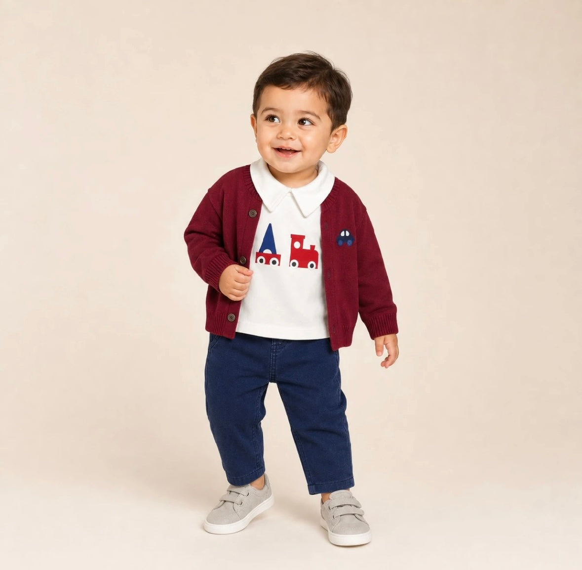 Erkek Bebek Takım Hırkalı